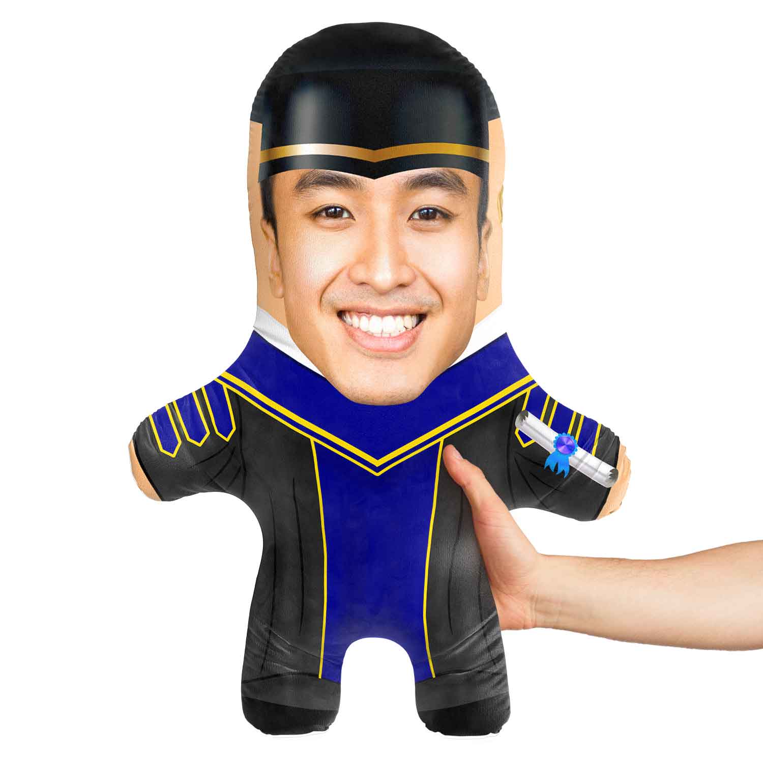 Dark Blue Doctoral/PHD Graduation Gown Snugzy Personalised Mini Me Doll