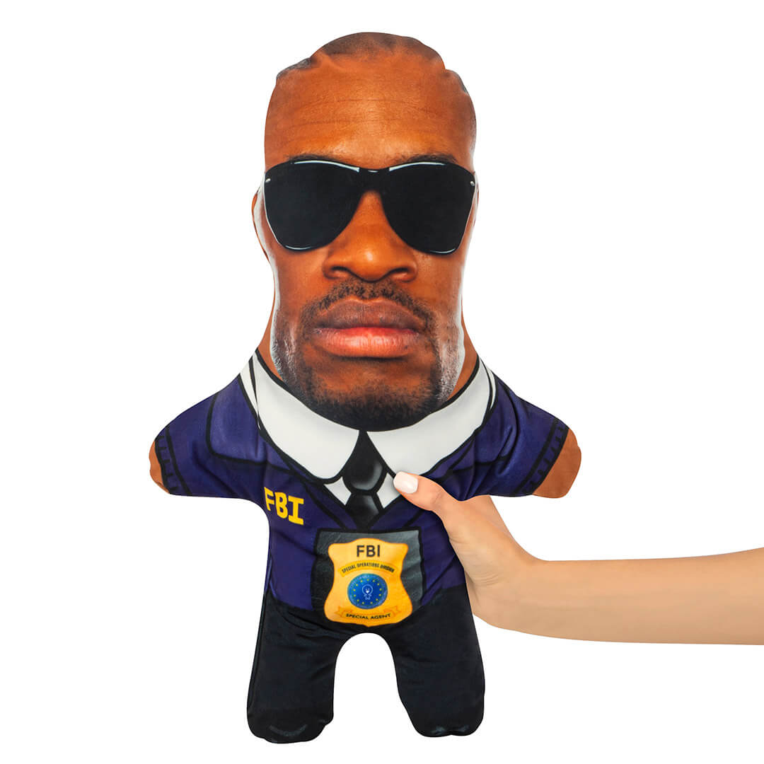 FBI Mini Me Cushion Personalised FBI Doll Snugzy