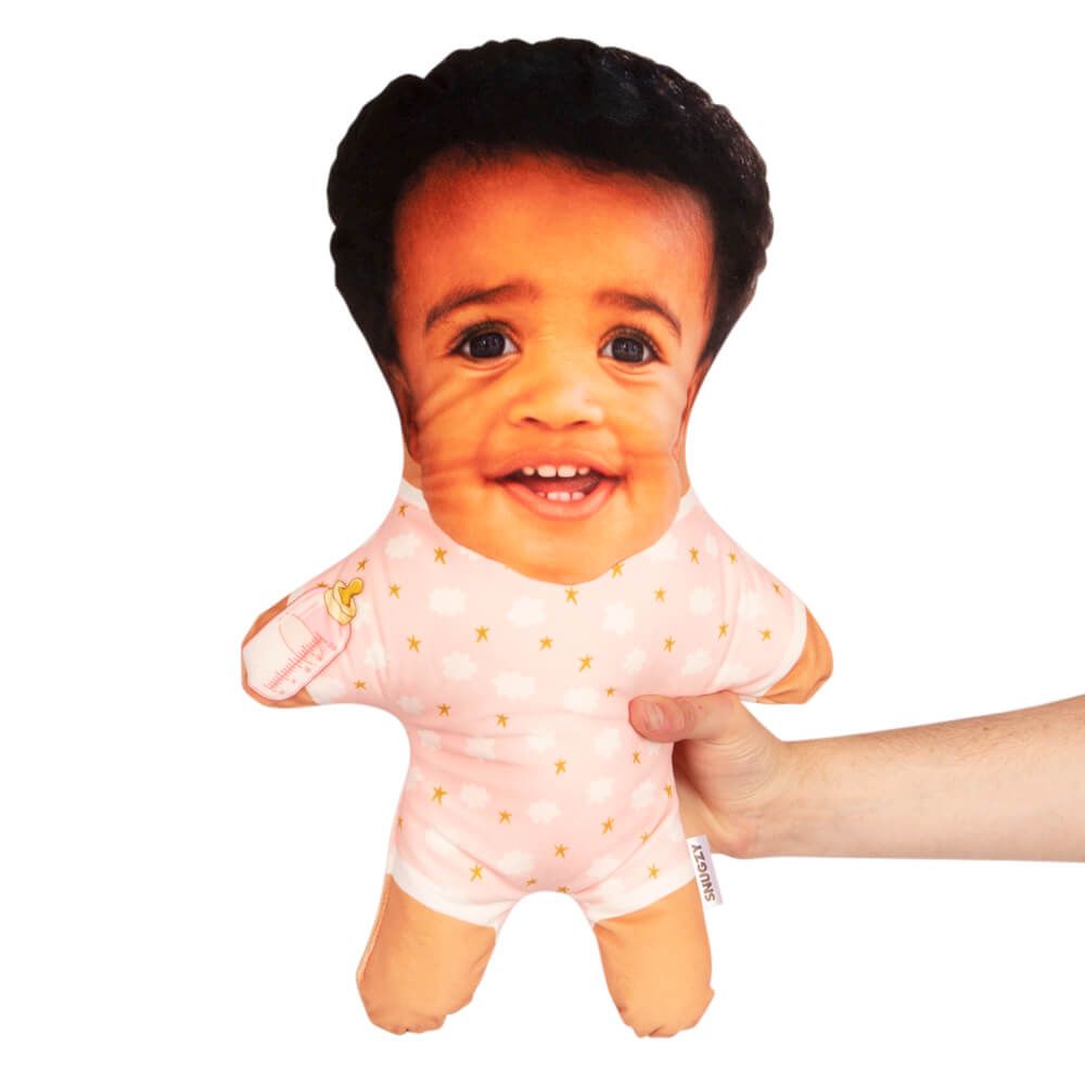 Baby Grow Face Pillow Personalised Snugzy