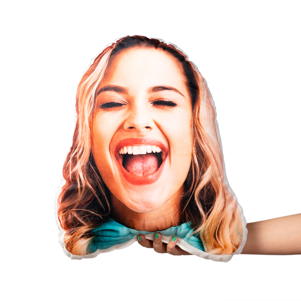 Shaped Face Pillow Personalised Face Pillow Snugzy