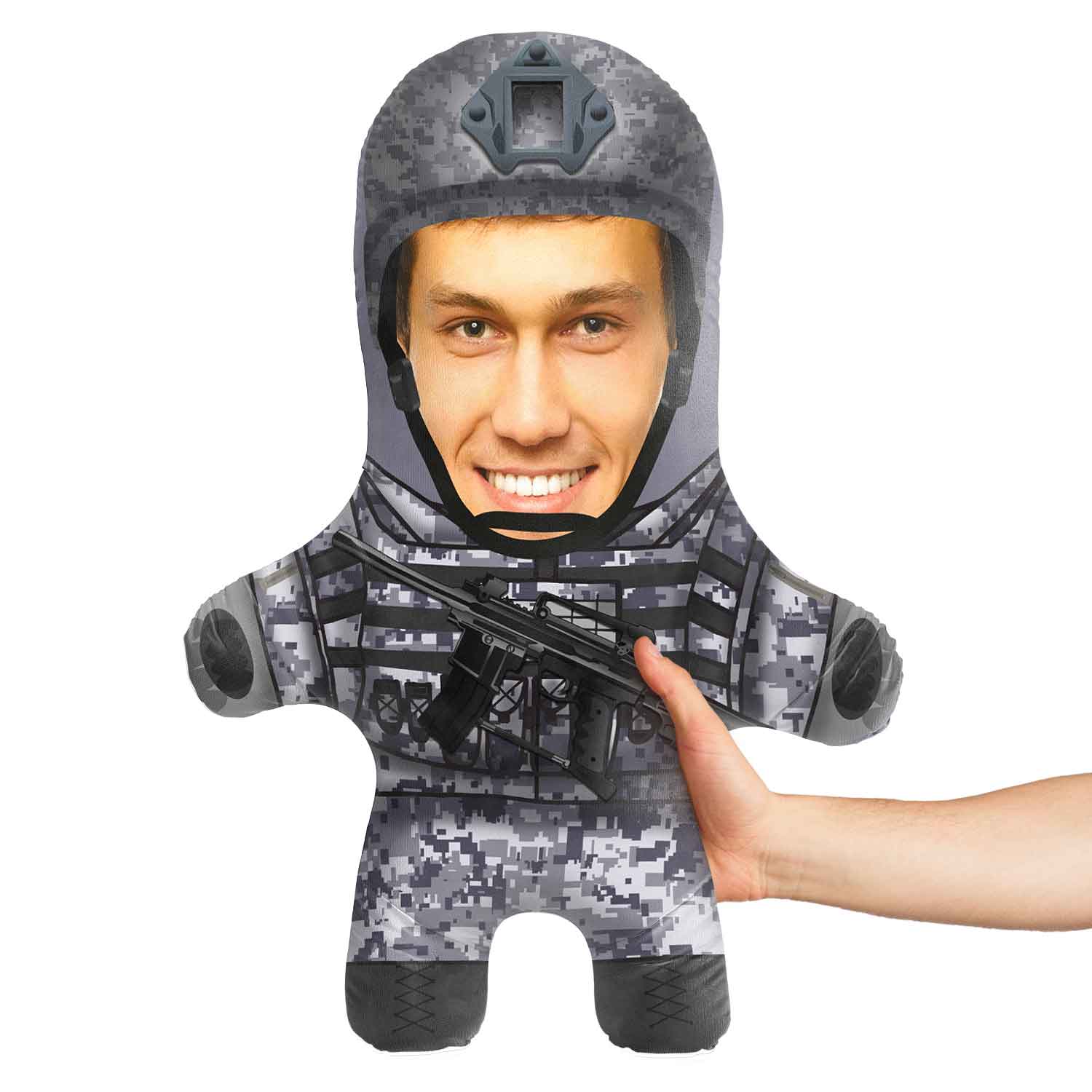 Army Face Pillow | Personalised Snugzy Doll