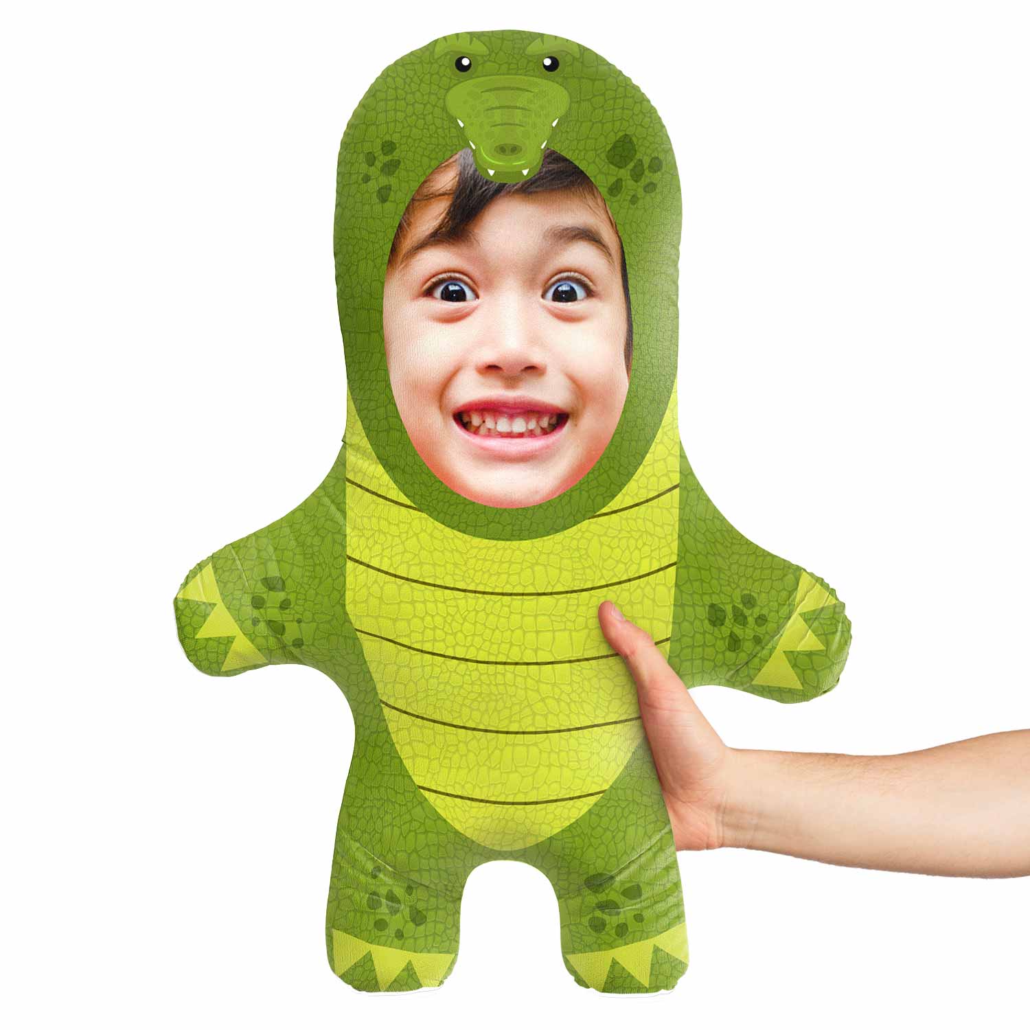 Aligator Face Pillow | Personalised Animal Doll – Snugzy